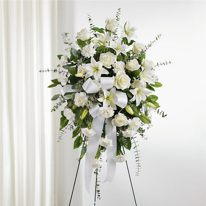With Care Standing Spray –  Cornerstone Florals, Katy TX