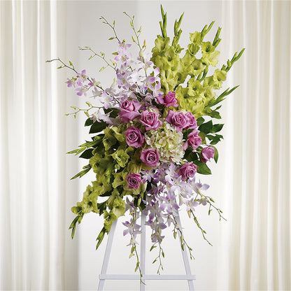 Lasting Legacy Standing Spray –  Cornerstone Florals, Katy TX