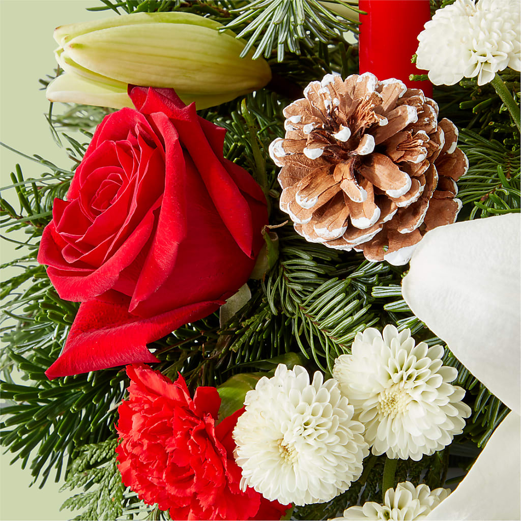 Seasonal Festivities Centerpiece –  Cornerstone Florals, Katy TX