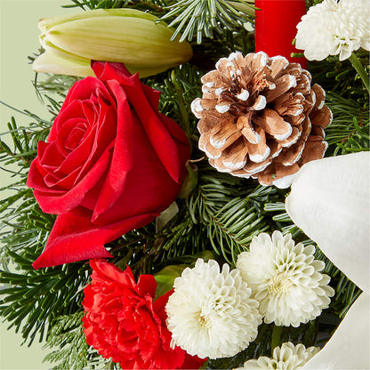 Seasonal Festivities Centerpiece –  Cornerstone Florals, Katy TX