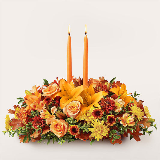 Traditions Centerpiece –  Cornerstone Florals, Katy TX