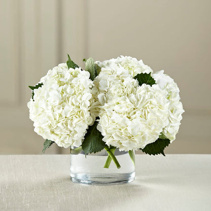 White Hydrangea Bouquet –  Cornerstone Florals, Katy TX